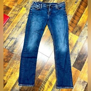 Women’s silver jeans